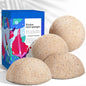 Konjac Sponge Body (2 Pack) | Microplastic Free Soft Plant Based Vegan Fiber | Sustainable | 100% Natural + Non-Toxic | Biodegradable | Eco-Friendly | Plastic Free Packaging