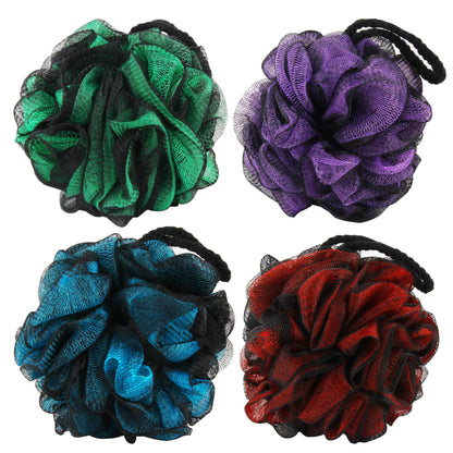 Chuya Bath Loofah Sponges 70 Grams Large Size,4 Pack Shower Sponge