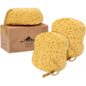 myHomeBody Bath Sponge, Foam Loofah, Shower Sponge for Body, Curvy, 2 Pack