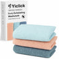 Yiclick Exfoliating Washcloth Towel, Japanese Exfoliating Wash Cloth, Korean Body Scrubber Exfoliator, Back Scrubber Washer for Shower Bath, Body Scrub African Net Sponge Loofah Luffa (Colors)