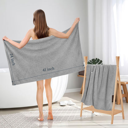 2 Pack Microfiber Hair Towel XL 41" x 24" Fast Dry, Soft, Absorbent