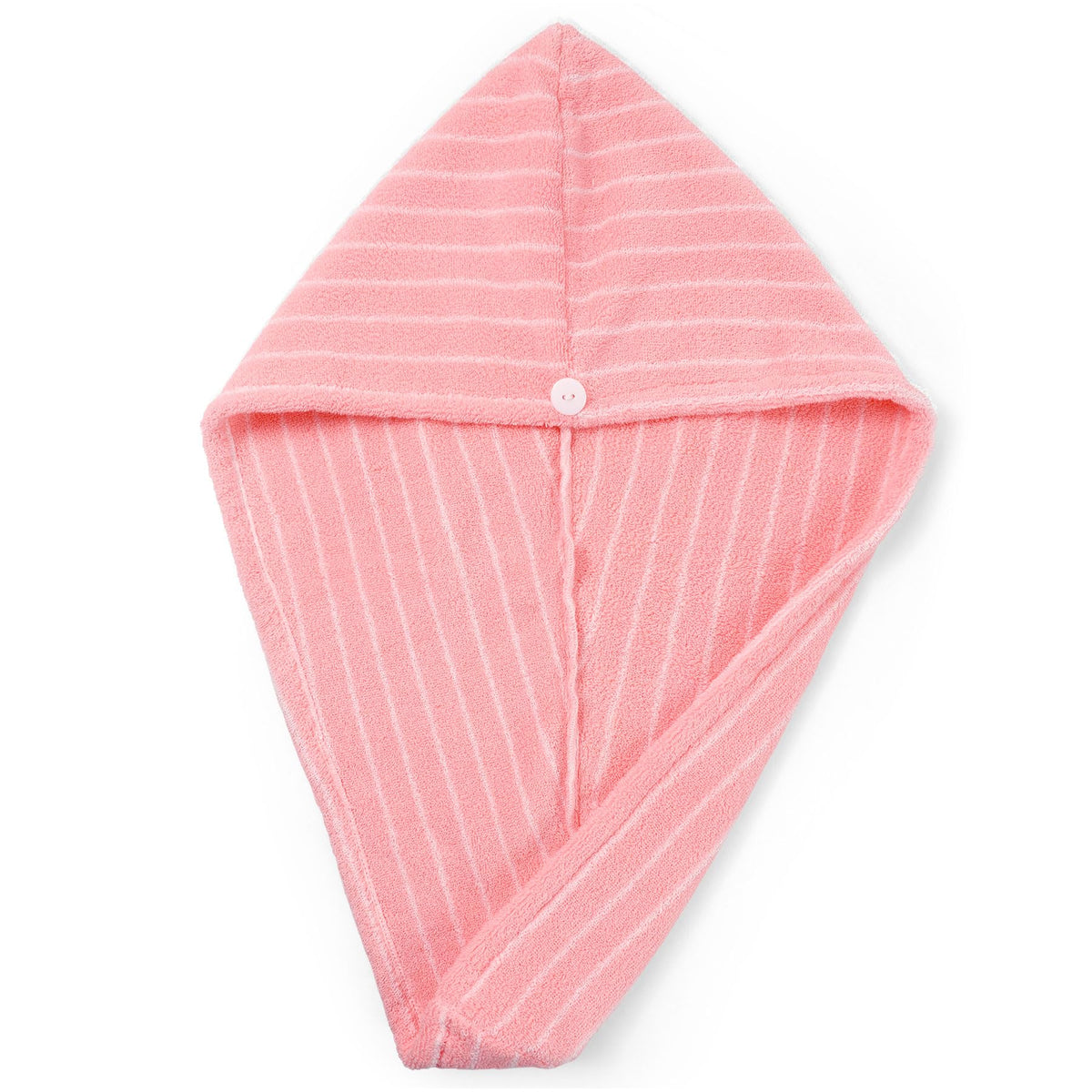 Jacquotha Cotton Hair Towel Wrap for Women (Black & White Striped)