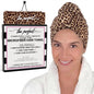 Microfiber Hair Towel Wrap for Women – Large Fast Drying Hair Towel with Patented Clip – Anti-Frizz, Super Absorbent, Silky Smooth Microfiber – Plopping Hair Wrap for Curly, Wavy & Straight Hair