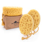 myHomeBody Bath Sponge, Foam Loofah, Shower Sponge for Body, Curvy, 2 Pack