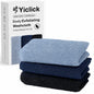 Yiclick Exfoliating Washcloth Towel, Japanese Exfoliating Wash Cloth, Korean Body Scrubber Exfoliator, Back Scrubber Washer for Shower Bath, Body Scrub African Net Sponge Loofah Luffa (Colors)