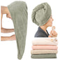 ROLSHOL 4 Pack Extra Large Microfiber Hair Towel Wraps for Women