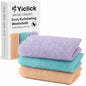 Yiclick Exfoliating Washcloth Towel, Japanese Exfoliating Wash Cloth, Korean Body Scrubber Exfoliator, Back Scrubber Washer for Shower Bath, Body Scrub African Net Sponge Loofah Luffa (Colors)
