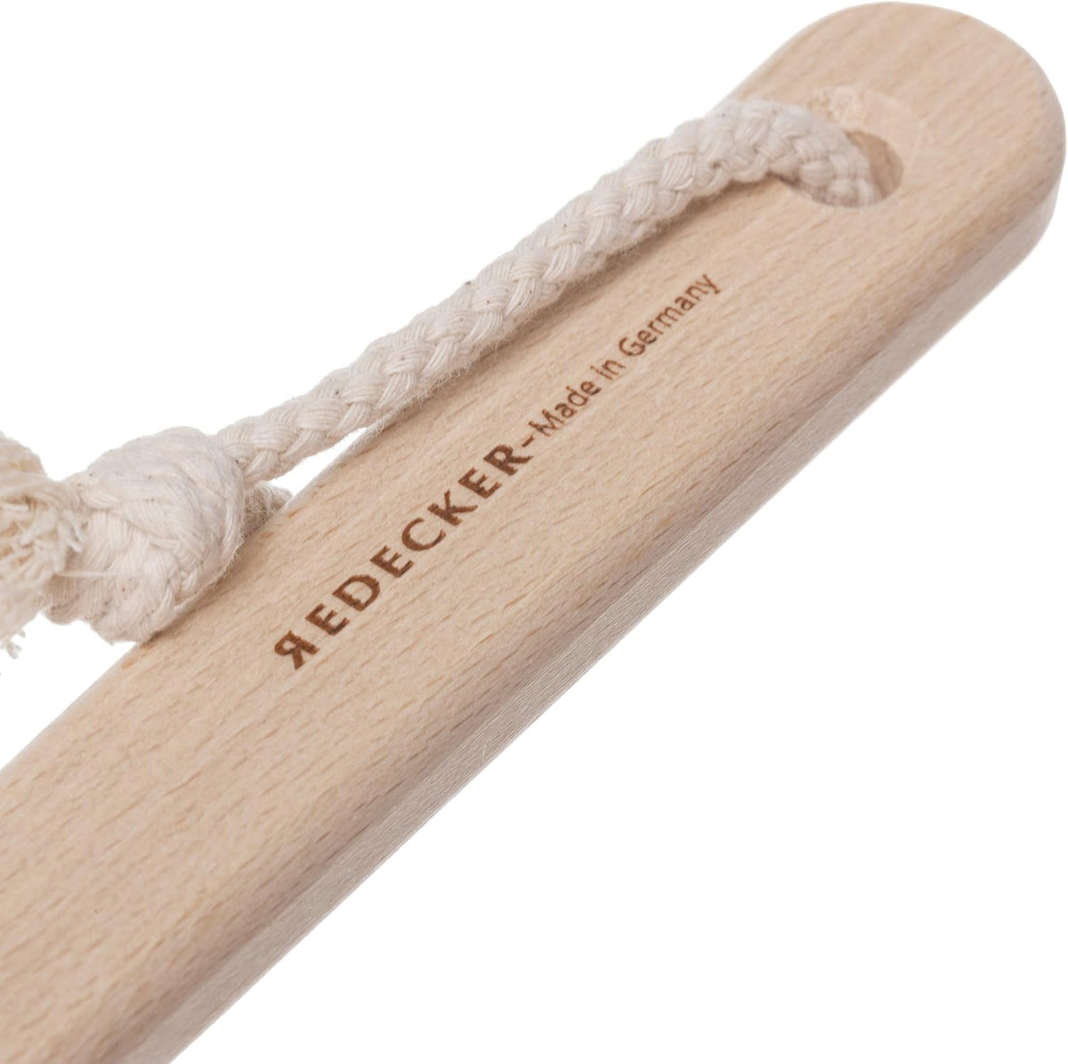 Redecker Bath and Shower Brush, Natural Pig Bristle, 17.75 Inch Handle