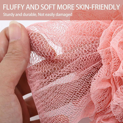 BTYMS 6 Pcs Shower Pouf 60g Bath Loofah Shower Sponge Loofahs Exfoliating Mesh Puff Body Wash Sponge
