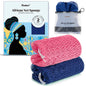 CORATED African Net Sponge Authentic, Shower Loofah Exfoliating Bath Sponge