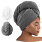 Umisleep 2 Pack Microfiber Hair Towel Wrap for Women Kids, 400 GSM Thicker