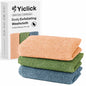 Yiclick Exfoliating Washcloth Towel, Japanese Exfoliating Wash Cloth, Korean Body Scrubber Exfoliator, Back Scrubber Washer for Shower Bath, Body Scrub African Net Sponge Loofah Luffa (Colors)