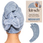 Kitsch XL Microfiber Hair Towel Wrap for Women