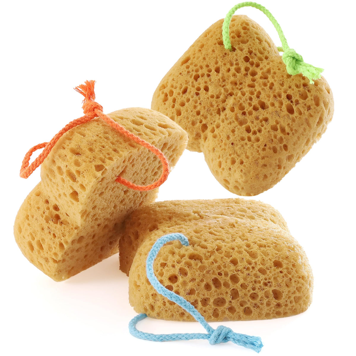 Bath Sponge for Women Men Body Wash & Exfoliating 2-Pack