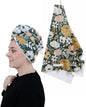 Microfiber Hair Towel Wrap for Women – Quick Dry Anti-Frizz Hair Drying Towel for Long, Curly & Thick Hair – Ultra-Soft Absorbent Hair Turban Wrap with Large Loop Closure – Dark Floral