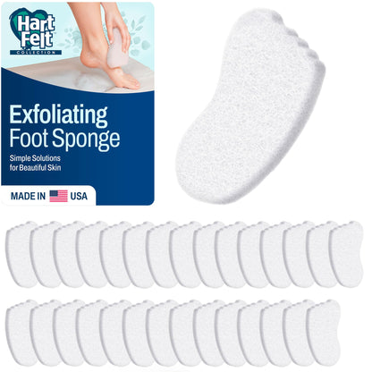 HartFelt Bath Sponges for Shower | Oval Body Wash Scrubber for Exfoliating Skin | Clean and Refresh Body, Back & Arms | Chemical-Free Body Sponge | Made in USA - Pack of 6