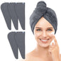 TENSTARS Microfiber Hair Towel Wrap for Women All Hair Types, 320GSM Thick