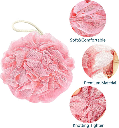 Bath Loofah Sponge, 60G Shower Loofah 4 Count Luffa Pack