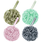 AmazerBath Loofah Sponge 60g/Piece, Exfoliating Bath Sponge Body Scrubber - Loofa Set of 4 Flower Color (Green-Purple)