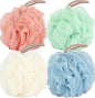 Fu Store Loofah Sponge Shower Loofahs 4 Colors Bath Sponges Body Scrubbers
