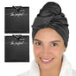 Microfiber Hair Towel Wrap for Women – Large Fast Drying Hair Towel with Patented Clip – Anti-Frizz, Super Absorbent, Silky Smooth Microfiber – Plopping Hair Wrap for Curly, Wavy & Straight Hair