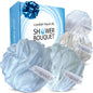 SHOWER BOUQUET Loofah-Charcoal Bath-Sponge XL-Color-4-Pack Extra-Large 75g