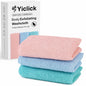 Yiclick Exfoliating Washcloth Towel, Japanese Exfoliating Wash Cloth, Korean Body Scrubber Exfoliator, Back Scrubber Washer for Shower Bath, Body Scrub African Net Sponge Loofah Luffa (Colors)