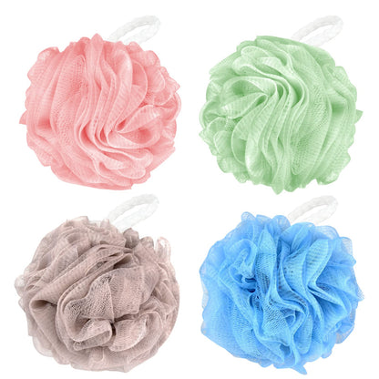 Chuya Bath Loofah Sponges 70 Grams Large Size,4 Pack Shower Sponge