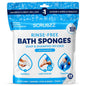 Scrubzz Disposable Rinse Free Bathing Wipes - 25 Pack - All-in-1 Single Use Shower Wipes, Simply Dampen, Lather, and Dry Without Shampoo or Rinsing