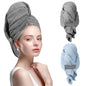 2-Pack Large Microfiber Hair Towel Wraps for Women, Fast Drying