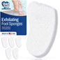 HartFelt Bath Sponges for Shower | Oval Body Wash Scrubber for Exfoliating Skin | Clean and Refresh Body, Back & Arms | Chemical-Free Body Sponge | Made in USA - Pack of 6