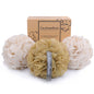 myHomeBody Large 70g Loofah Sponge, 2 Graphite Gray + 1 Sage Green, 3 Pack