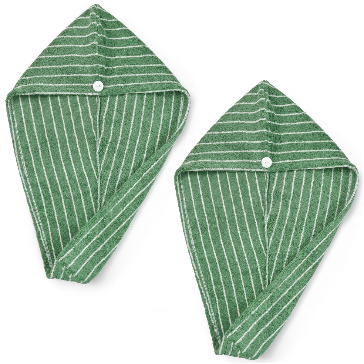 Jacquotha Cotton Hair Towel Wrap for Women (Black & White Striped)
