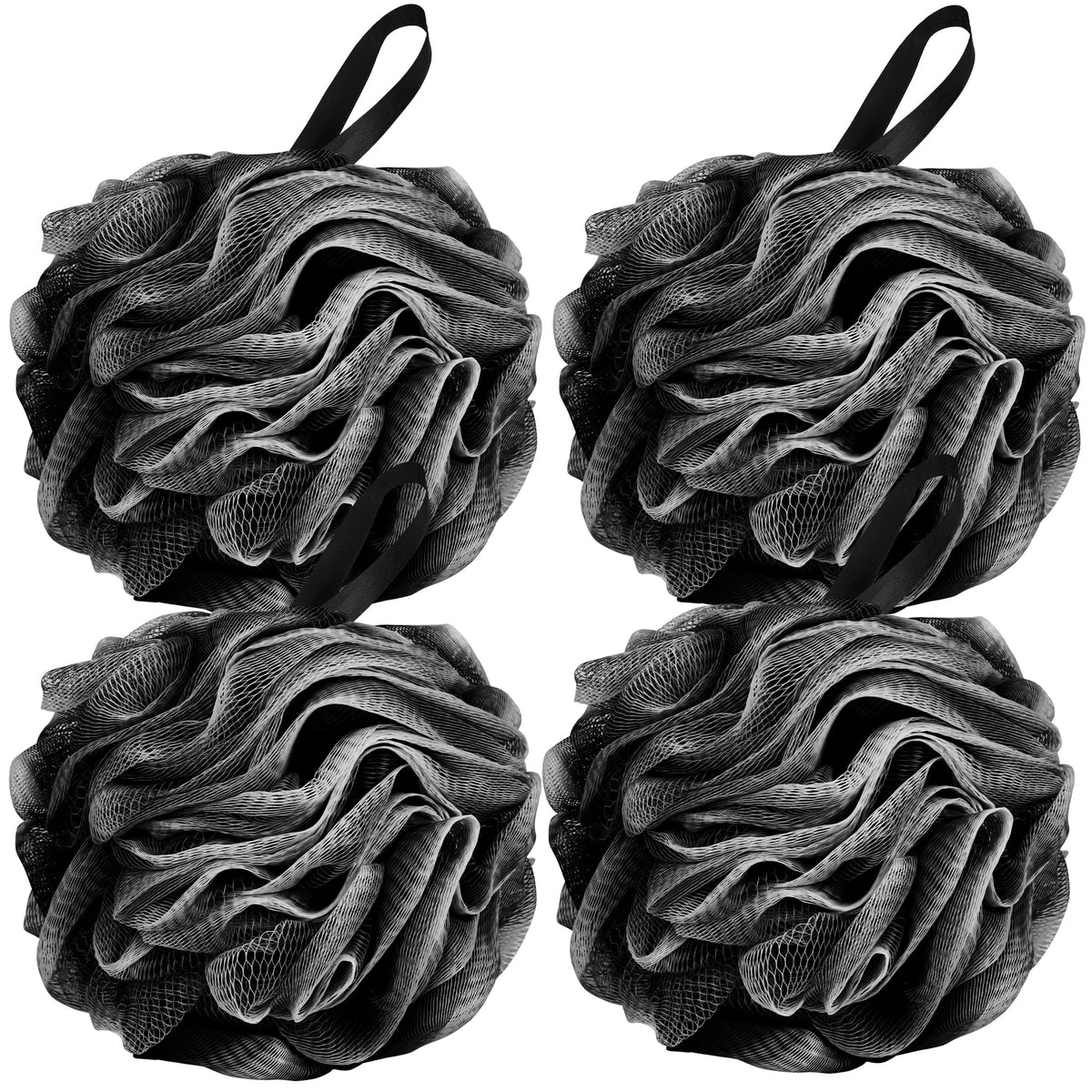 Chuya Bath Loofah Sponges 70 Grams Large Size,4 Pack Shower Sponge