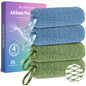 4 Pack Authentic African Net Sponge, Exfoliating Washcloth, Back Scrubber