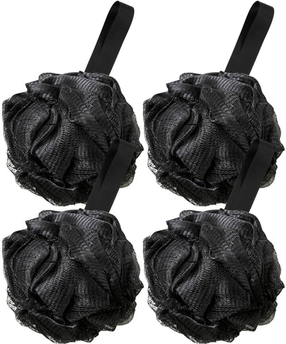 4 Pack Muticolor 60g Bath Loofah Sponge Mesh Ball for Soothe Skin