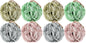 Loofah Sponge Pack of 4, Deep Cleansing Body Scrubber for Shower, Exfoliating Bath Sponge with Handle for Women and Men (001, 50g)