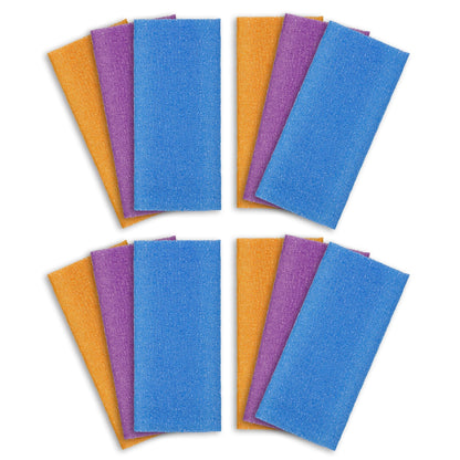 ARCH&M Exfoliating Washcloth & Japanese Shower Towel, 3 Pack, Body Scrubber