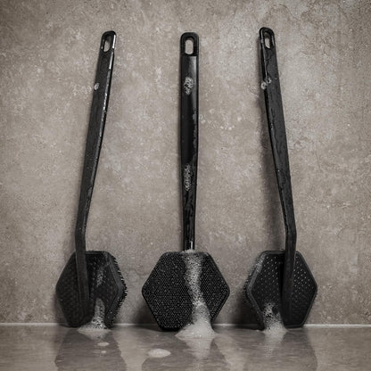 TOOLETRIES Silicone Back Scrubber for Shower, Body Brush - Charcoal