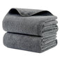 MICROFI New Microfiber Hair Drying Salon Towels, Quick Dry, Lint Free, 2 Pack 340 GSM (Gray)